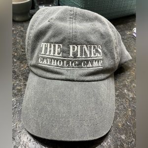 Embroidered “The Pines Catholic Camp” Light Gray Cap